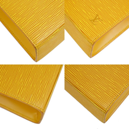 Louis Vuitton Malesherbes Handbag Epi Leather, YELLOW, LEATHER, Handbag