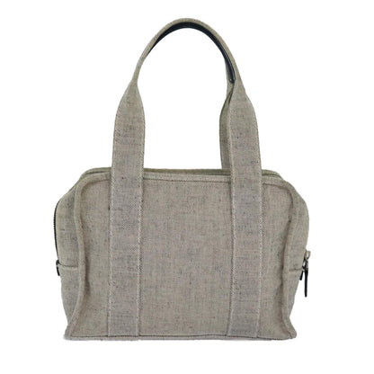 Prada Vintage Handbag Canvas, GRAY, CANVAS, Handbag