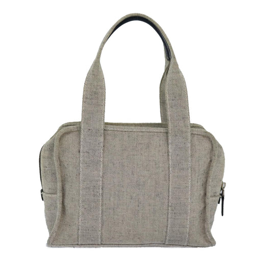 Prada Vintage Handbag Canvas, GRAY, CANVAS, Handbag