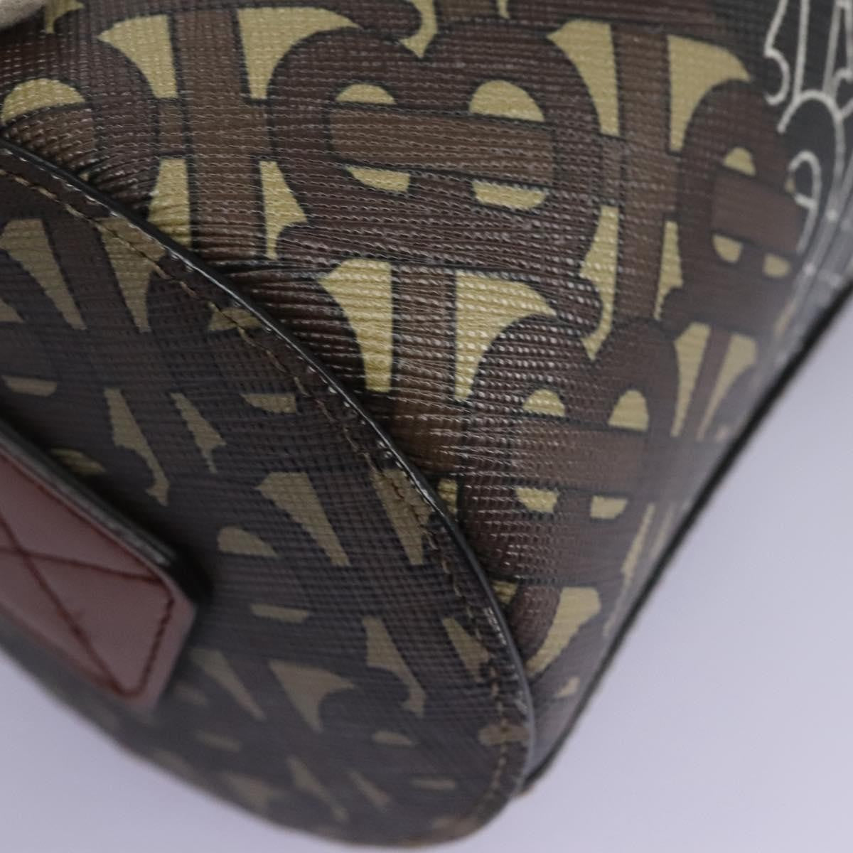 Burberry Barrel Crossbody Bag Monogram E-Canvas, BROWN, CANVAS, Crossbody bag
