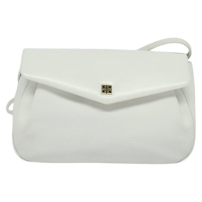 Givenchy Vintage 4G shoulder bag Leather, WHITE, LEATHER, Shoulder bag