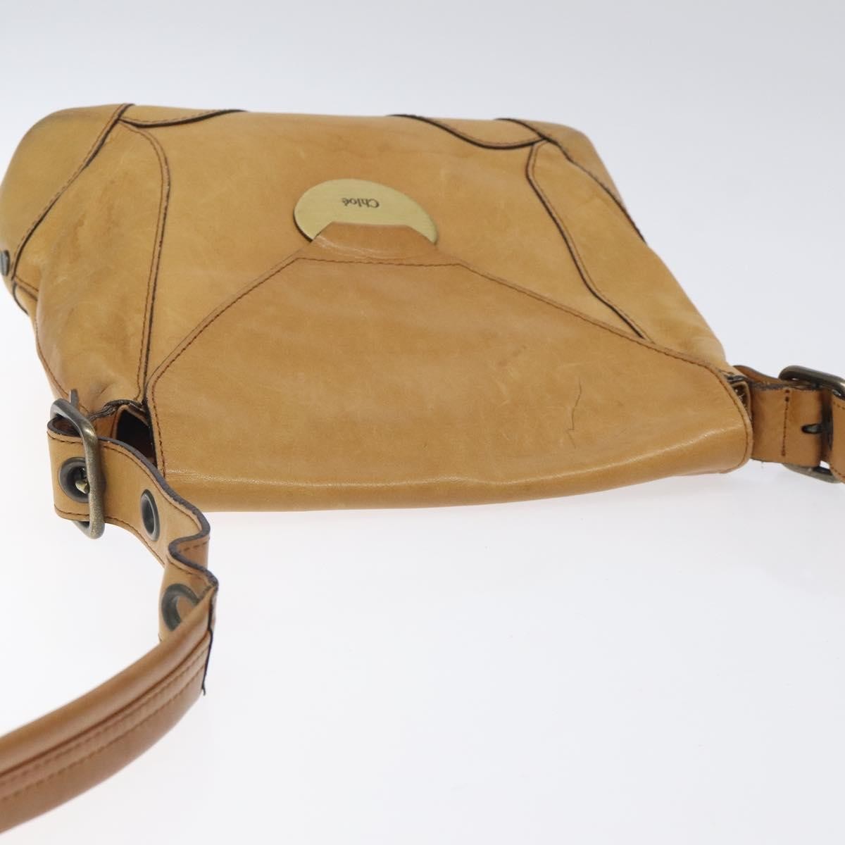 Chloe Vintage Flap shoulder bag Leather, BROWN, LEATHER, Shoulder bag