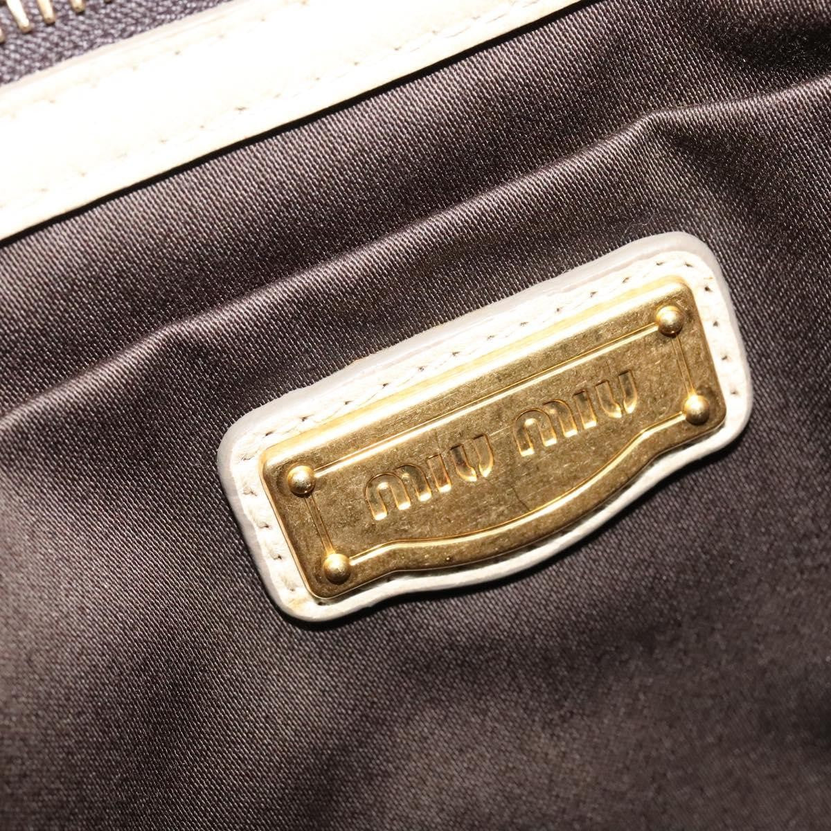 Miu Miu Coffer Convertible Satchel Leather, BEIGE, LEATHER, Handbag