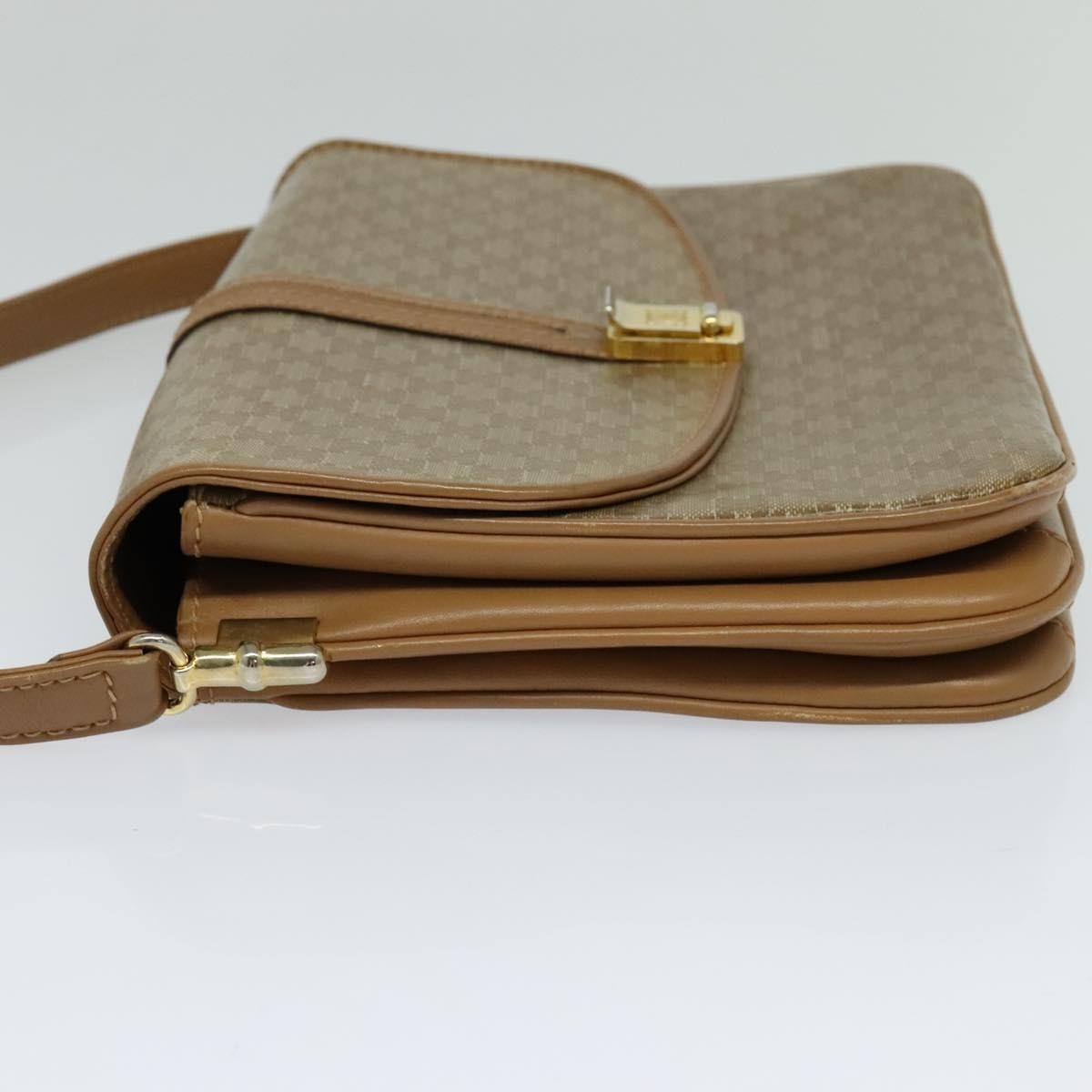 Celine Macadam Shoulder Bag PVC Leather, BEIGE, CANVAS, Shoulder bag