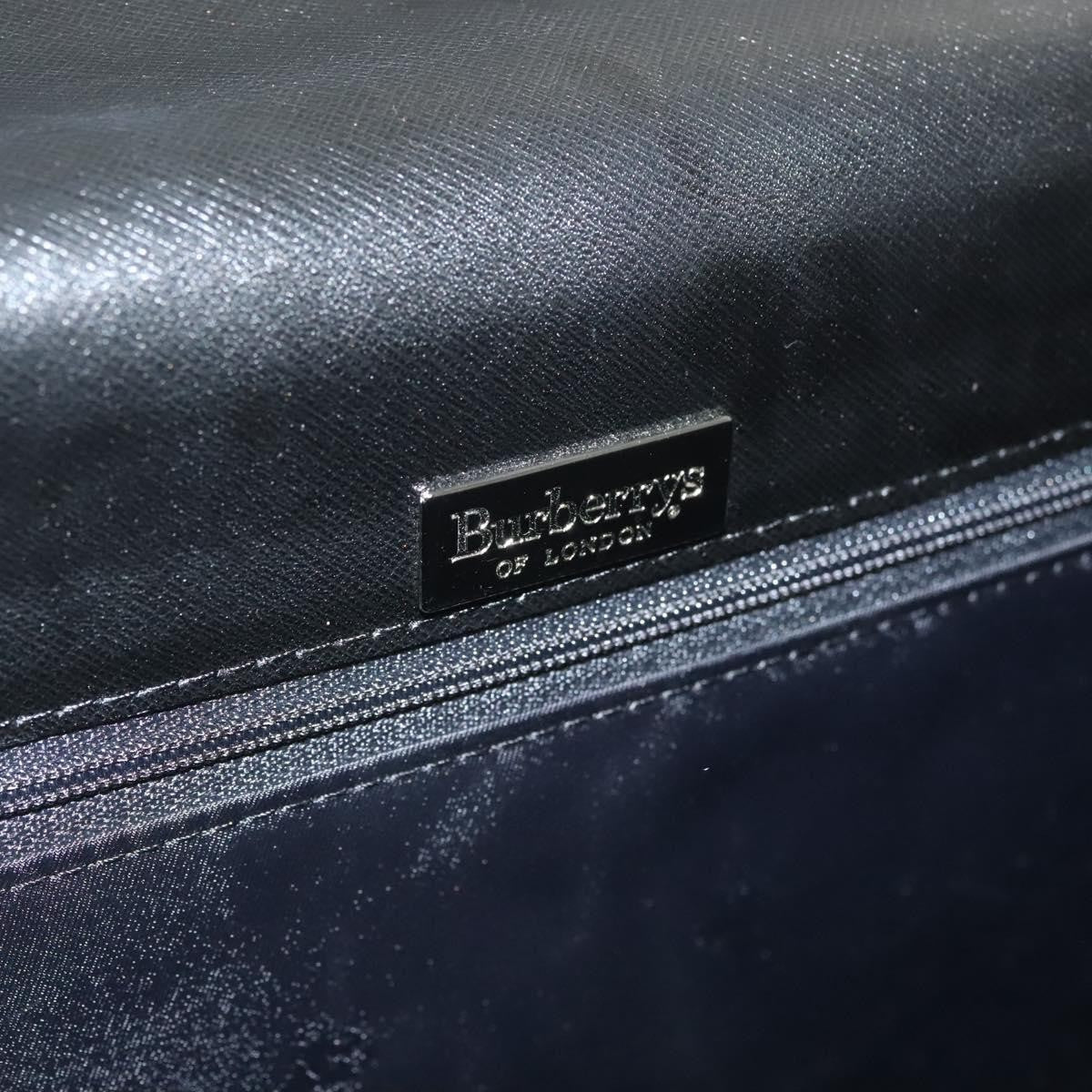 Burberry Vintage Handbag Leather, BLACK, LEATHER, Handbag