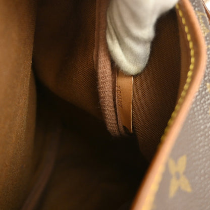 Louis Vuitton Saumur Handbag Monogram Canvas, BROWN, CANVAS, Shoulder bag