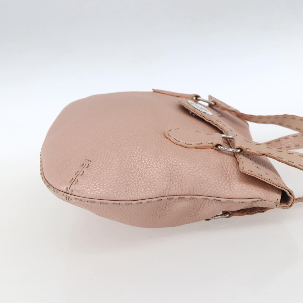 Fendi Selleria Tote Leather, PINK, LEATHER, Tote bag