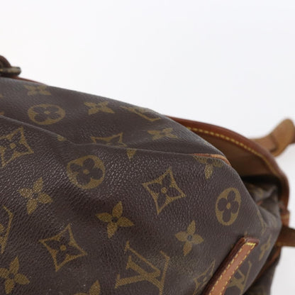 Louis Vuitton Saumur Handbag Monogram Canvas, BROWN, CANVAS, Shoulder bag