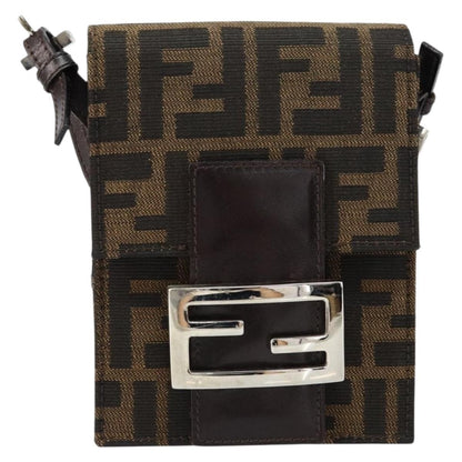 Fendi Vintage Flap Clutch Zucca canvas, BROWN, CANVAS, Clutche & pouche