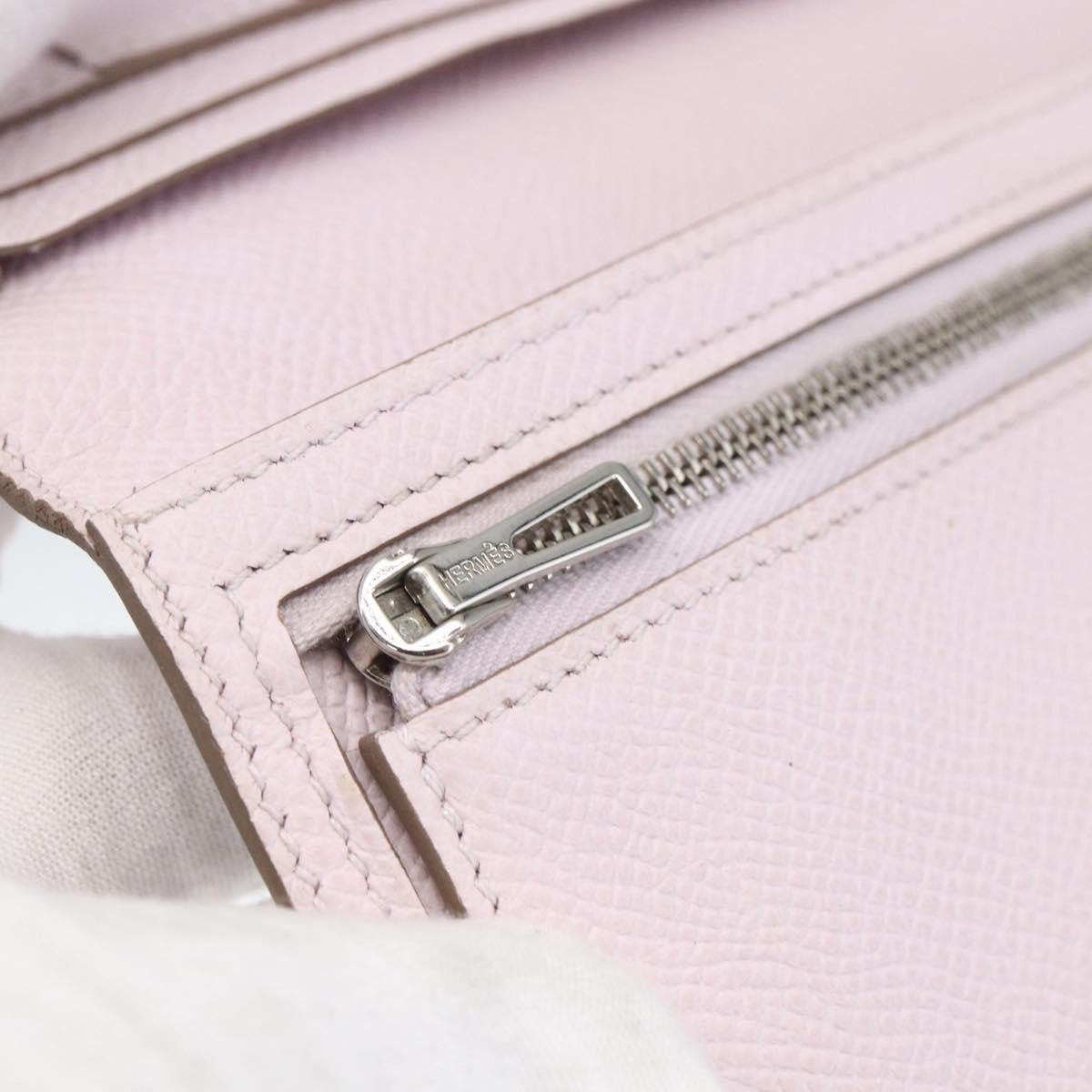 Hermes Bearn Wallet Epsom, PINK, LEATHER, Wallets