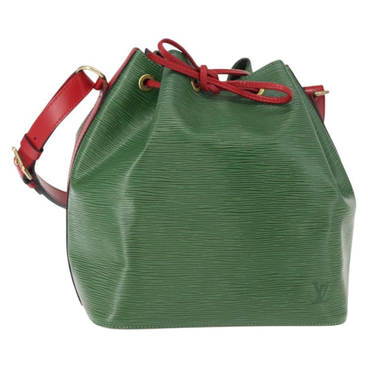 Louis Vuitton Bicolor Petit Noe Handbag Epi Leather, GREEN, LEATHER, Shoulder bag