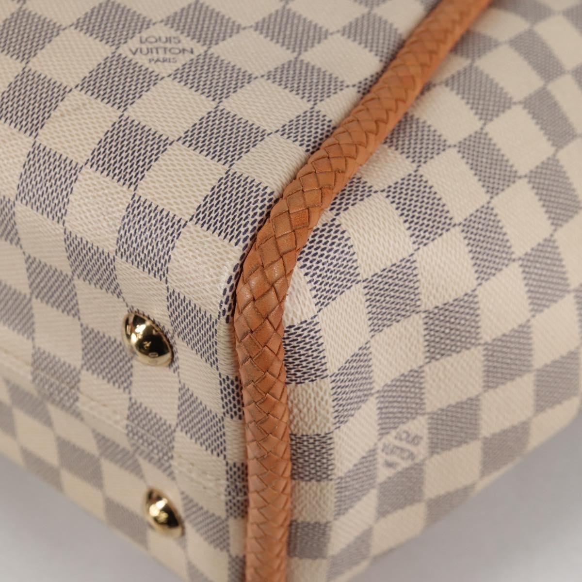 Louis Vuitton Propriano Handbag Damier, WHITE, CANVAS, Tote bag