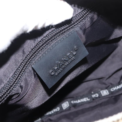 Chanel Vintage Crossbody Bag Canvas, BEIGE, CANVAS, Shoulder bag