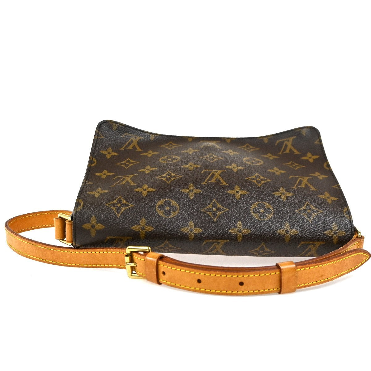 Louis Vuitton Musette Tango Handbag Monogram Canvas, Brown, Canvas, Shoulder Bag