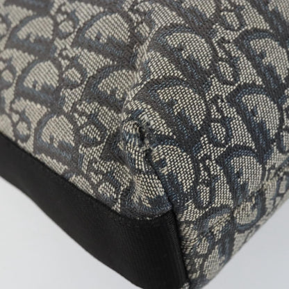 Christian Dior Vintage Trotter Shoulder Bag Canvas, NAVY, CANVAS, Shoulder bag