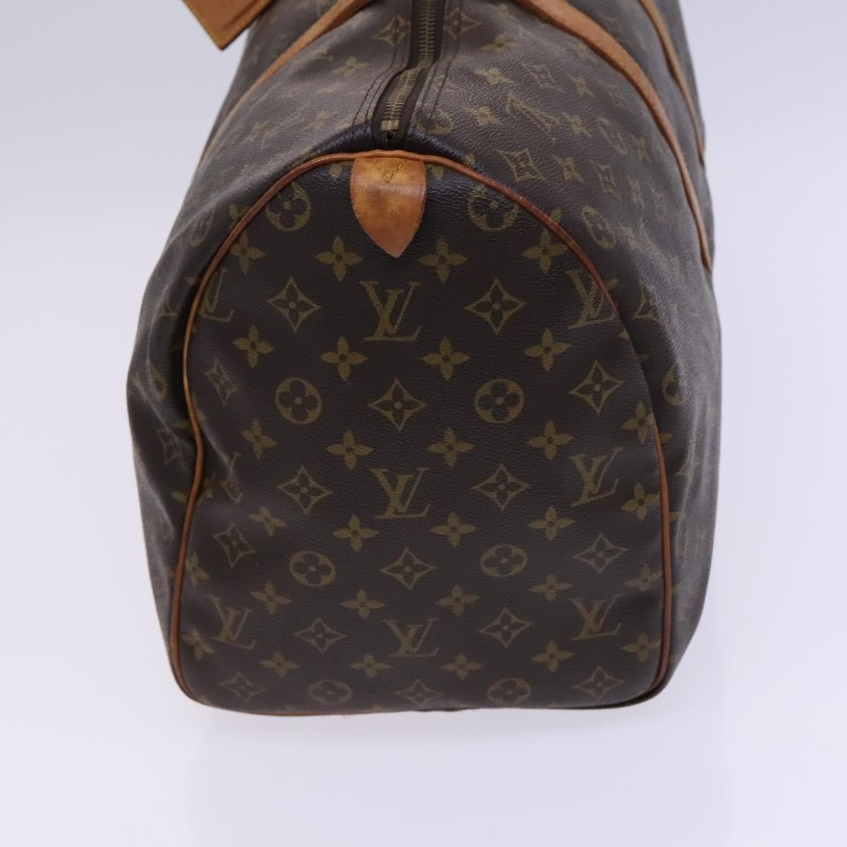 Louis Vuitton Keepall Bag Monogram Canvas, BROWN, CANVAS, Travel bag