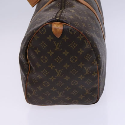 Louis Vuitton Keepall Bag Monogram Canvas, BROWN, CANVAS, Travel bag