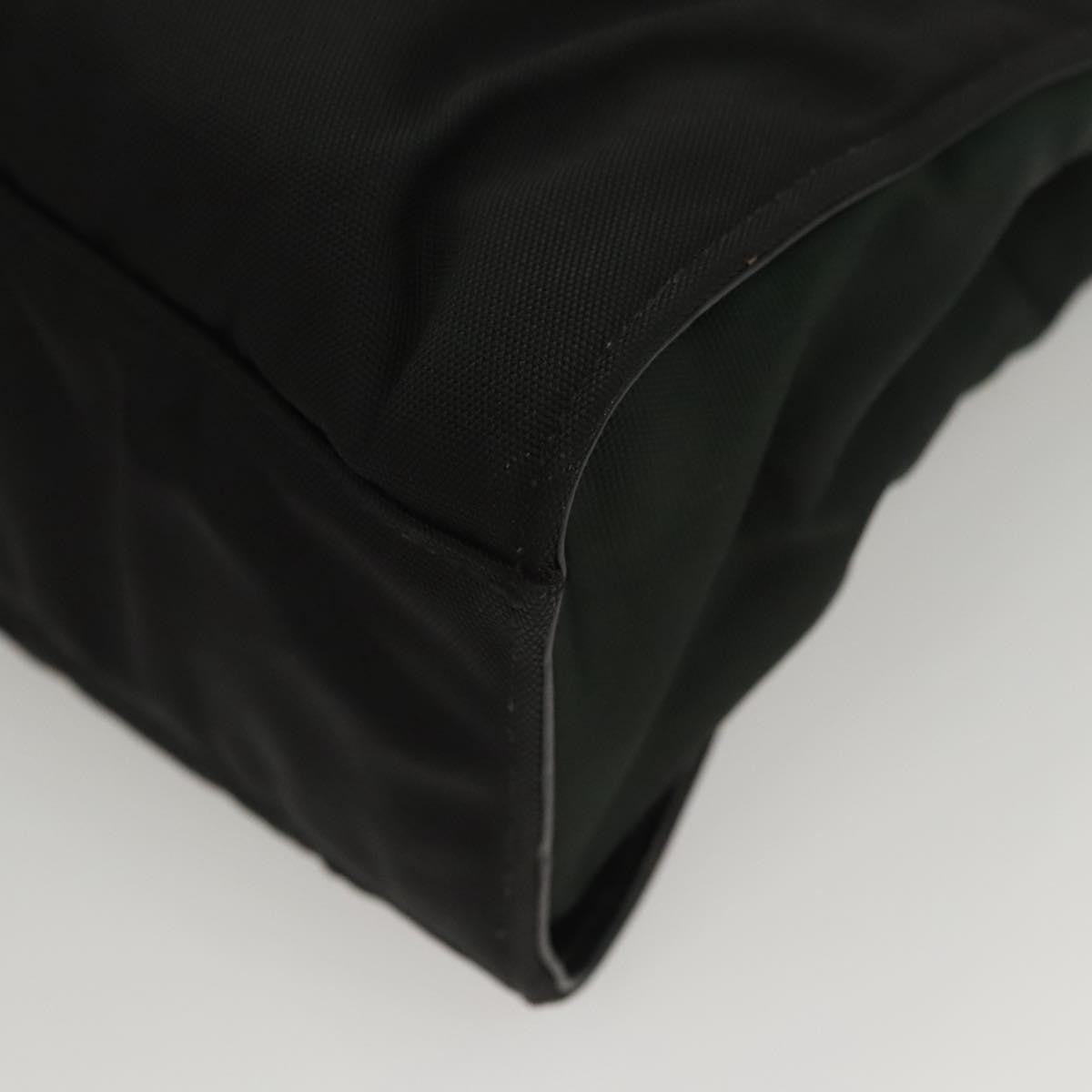 Gucci Vintage Bamboo Handle Tote Nylon, BLACK, NYLON, Tote bag