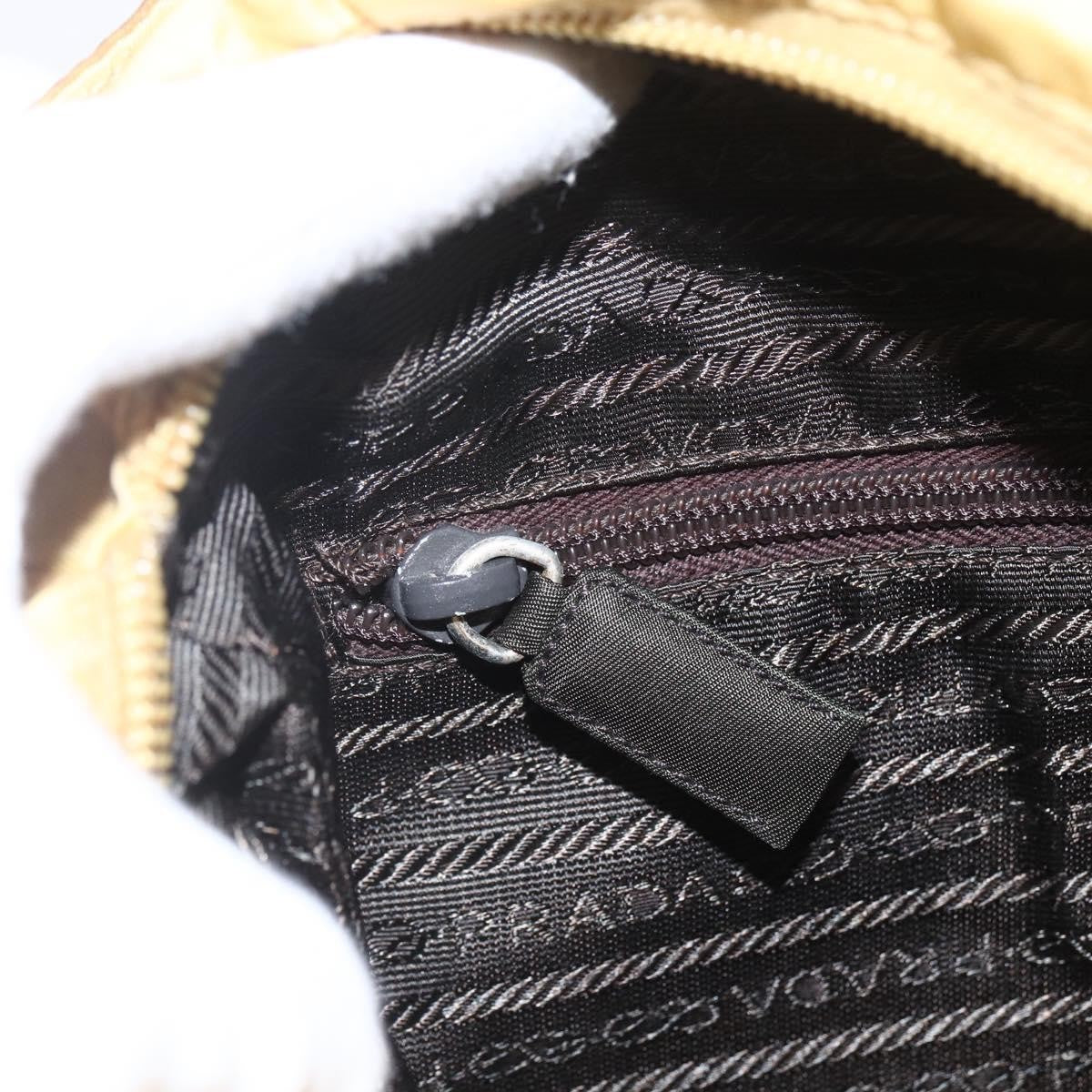 Prada Vintage Tote Tessuto, YELLOW, NYLON, Tote bag