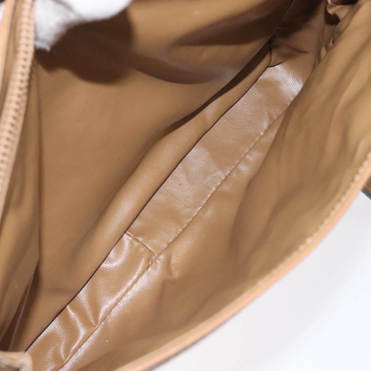 Celine Vintage Macadam Handbag Canvas, BEIGE, CANVAS, Handbag