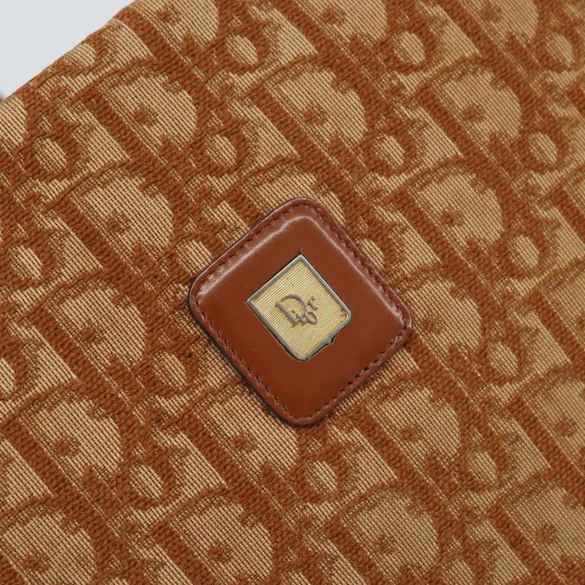 Christian Dior Vintage Trotter Shoulder Bag Canvas, BROWN, CANVAS, Shoulder bag