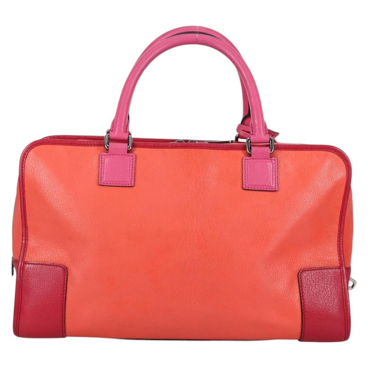 Loewe Amazona Bag Leather, ORANGE, LEATHER, Handbag
