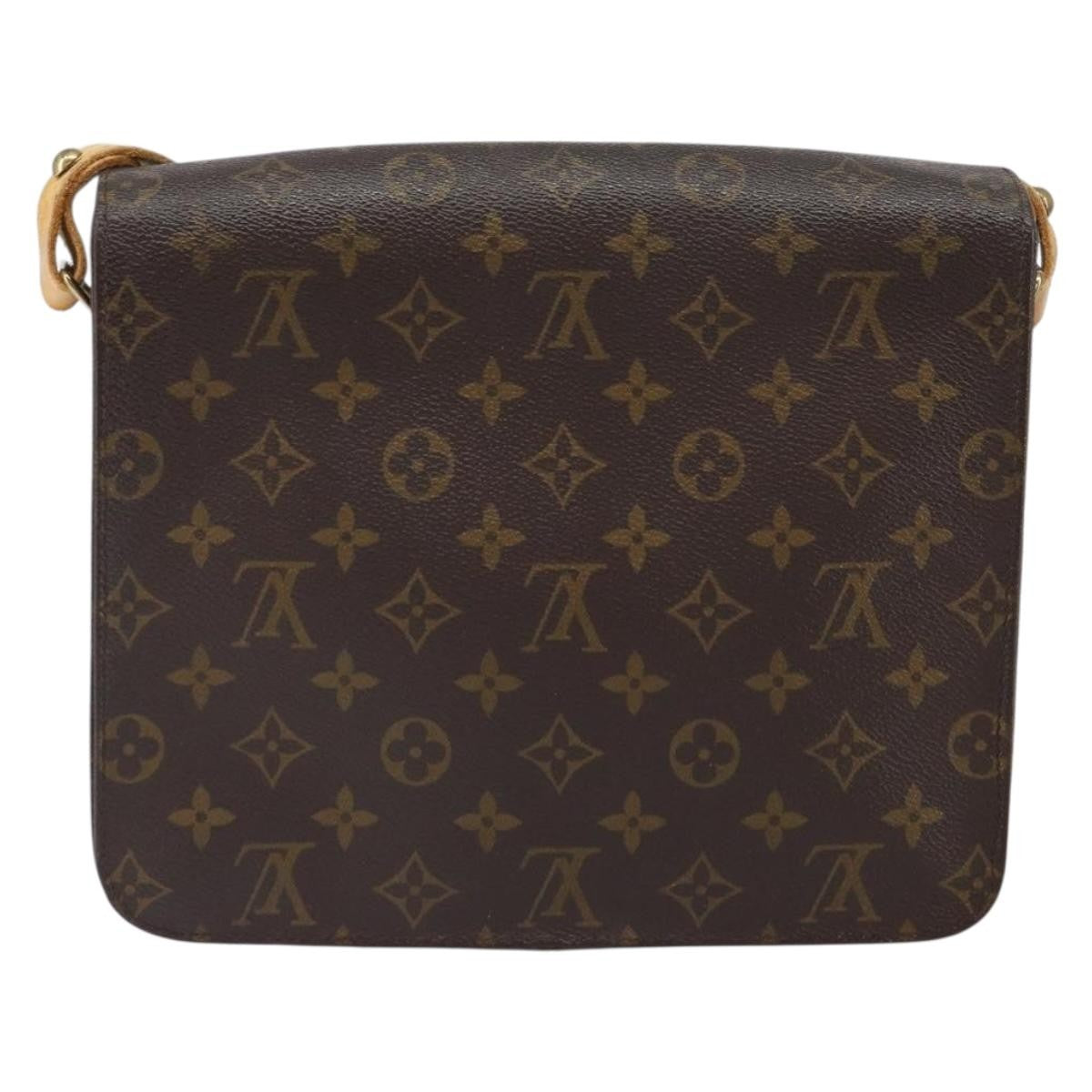 Louis Vuitton Cartouchiere Handbag Monogram Canvas, BROWN, CANVAS, Shoulder bag