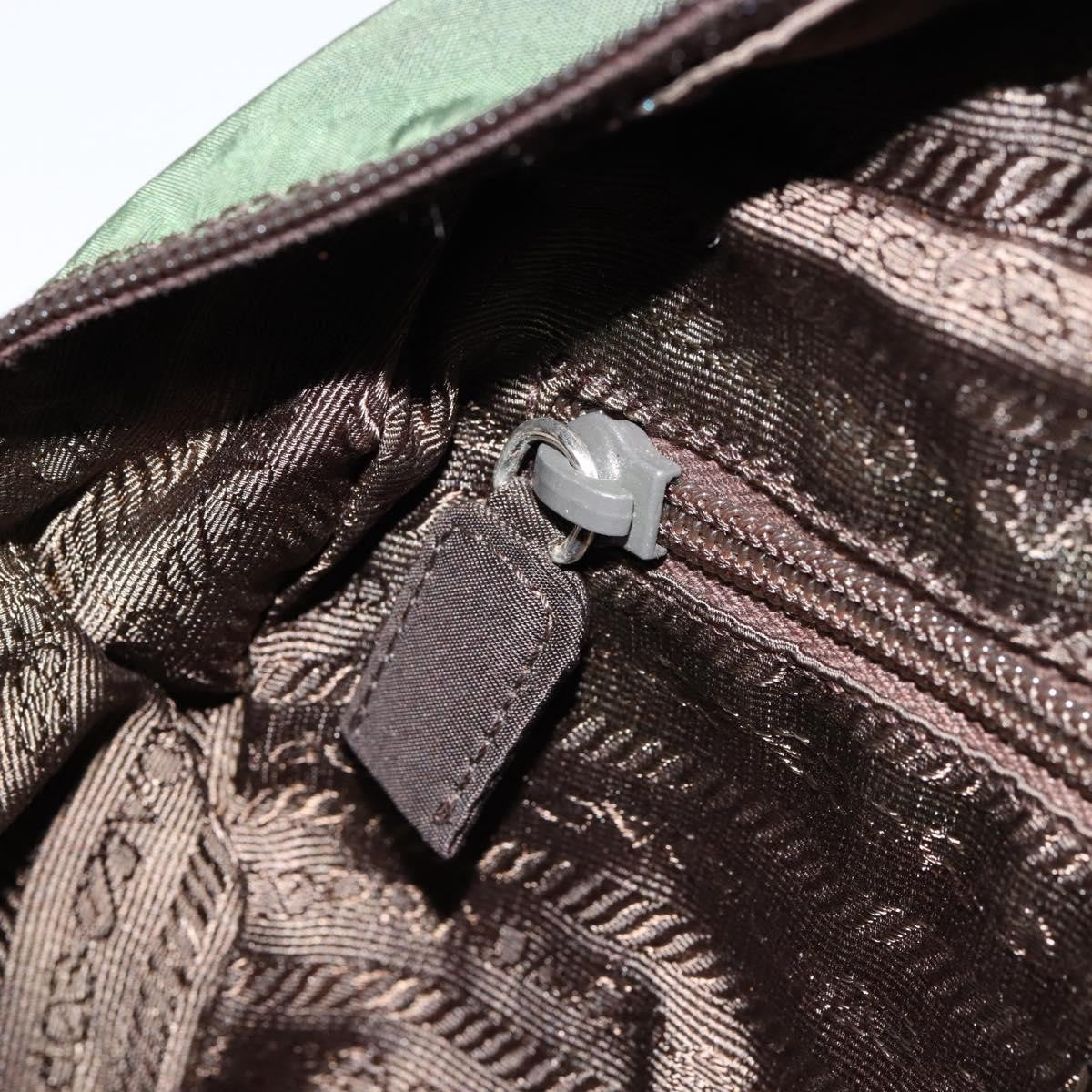 Prada Vintage Handbag Tessuto, GREEN, NYLON, Handbag