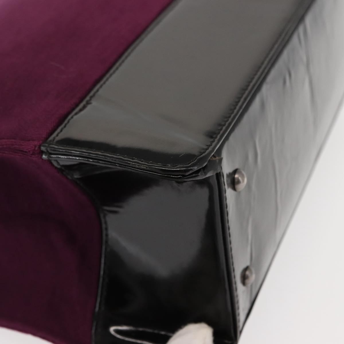 Chanel Vintage Logo Tote Cotton, PURPLE, COTTON, Tote bag