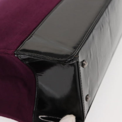 Chanel Vintage Logo Tote Cotton, PURPLE, COTTON, Tote bag