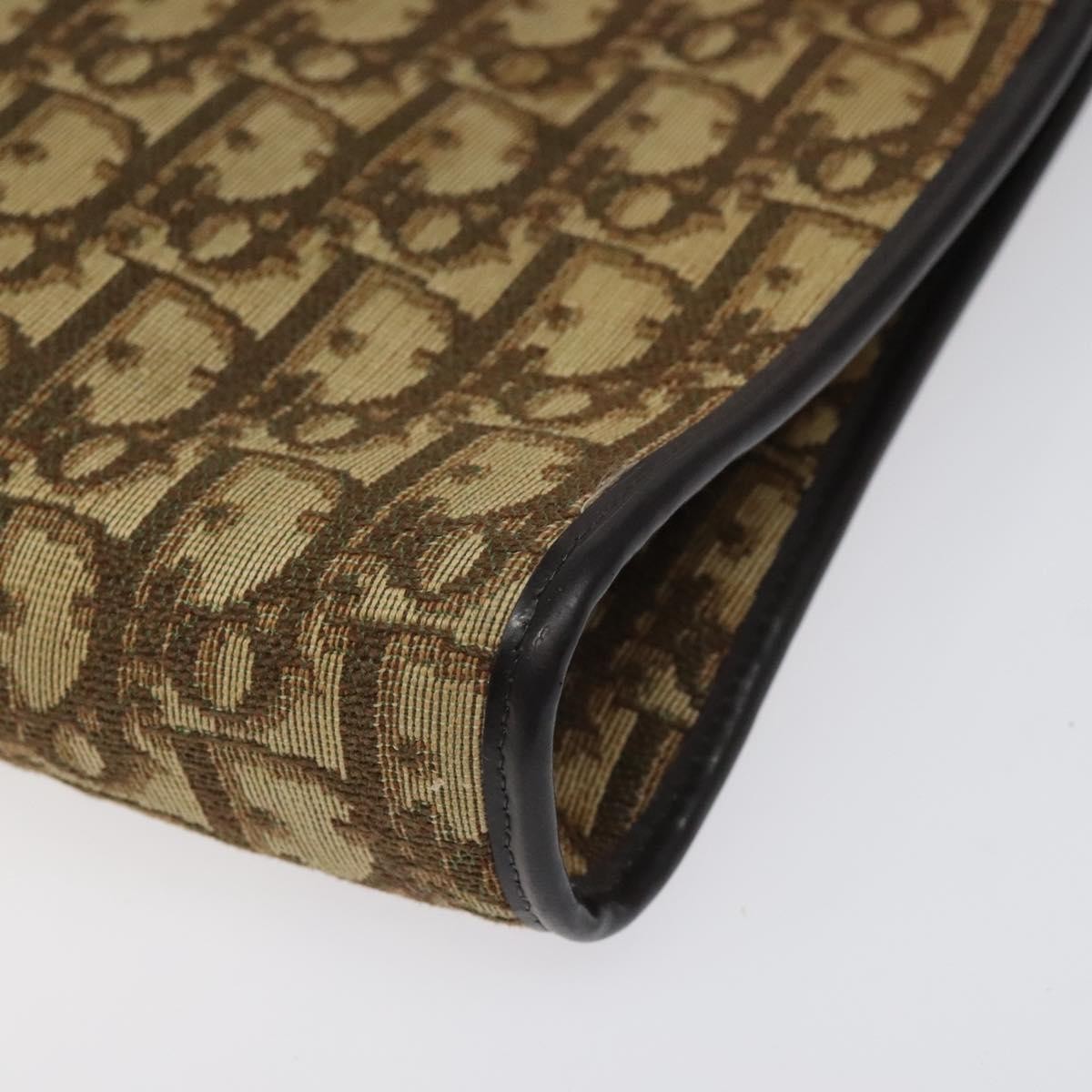 Christian Dior Vintage Trotter Shoulder Bag Canvas, BROWN, CANVAS, Shoulder bag