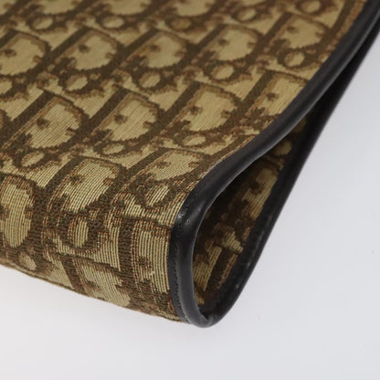 Christian Dior Vintage Trotter Shoulder Bag Canvas, BROWN, CANVAS, Shoulder bag
