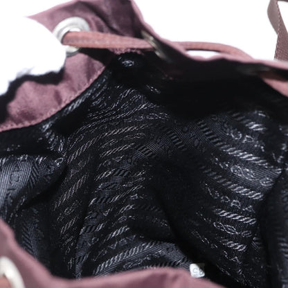 Prada Front Pocket Backpack Tessuto, BROWN, NYLON, Backpack