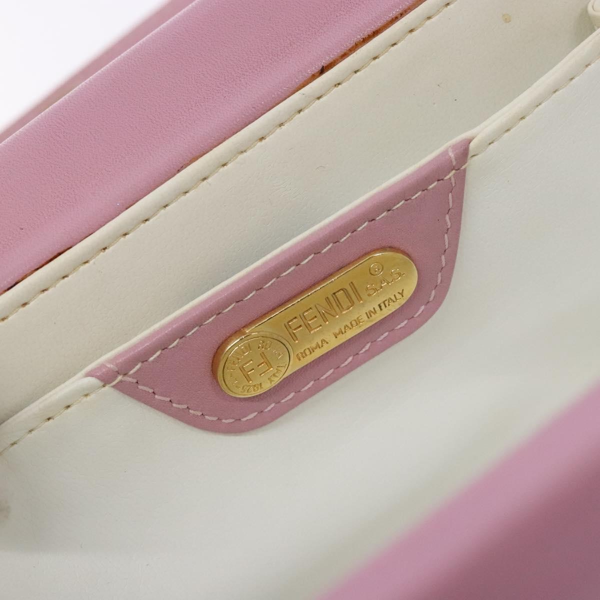 Fendi Classic Box Bag Leather, PINK, LEATHER, Handbag