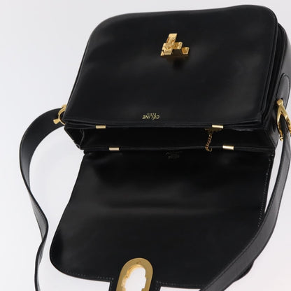 Celine Horse Carriage Shoulder bag Leather, BLACK, LEATHER, Shoulder bag