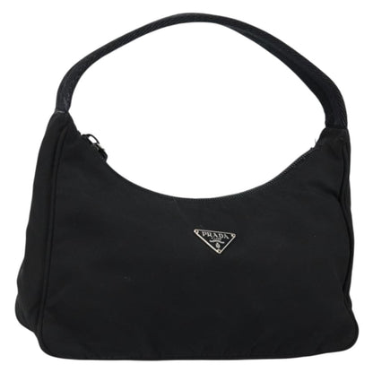 Prada Hobo Tessuto, BLACK, NYLON, Handbag