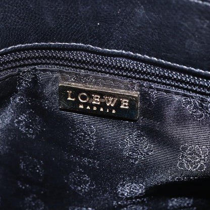 Loewe Anagram Shoulder Bag Leather, BLACK, LEATHER, Shoulder bag