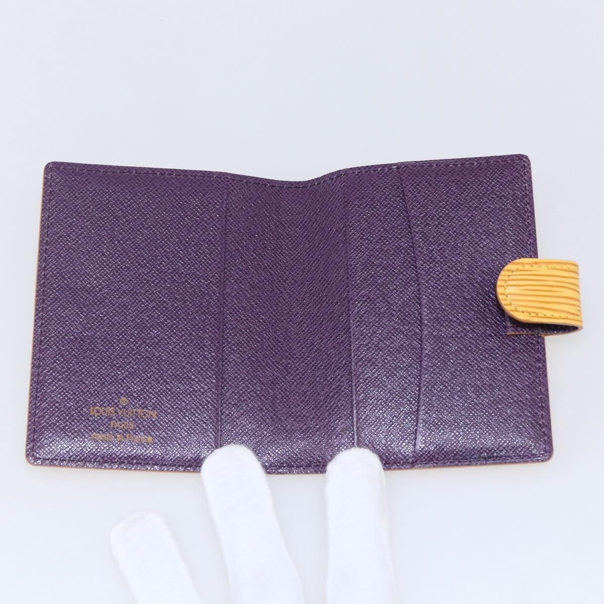 Louis Vuitton Agenda Cover Epi Leather, YELLOW, LEATHER, Wallets