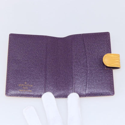 Louis Vuitton Agenda Cover Epi Leather, YELLOW, LEATHER, Wallets