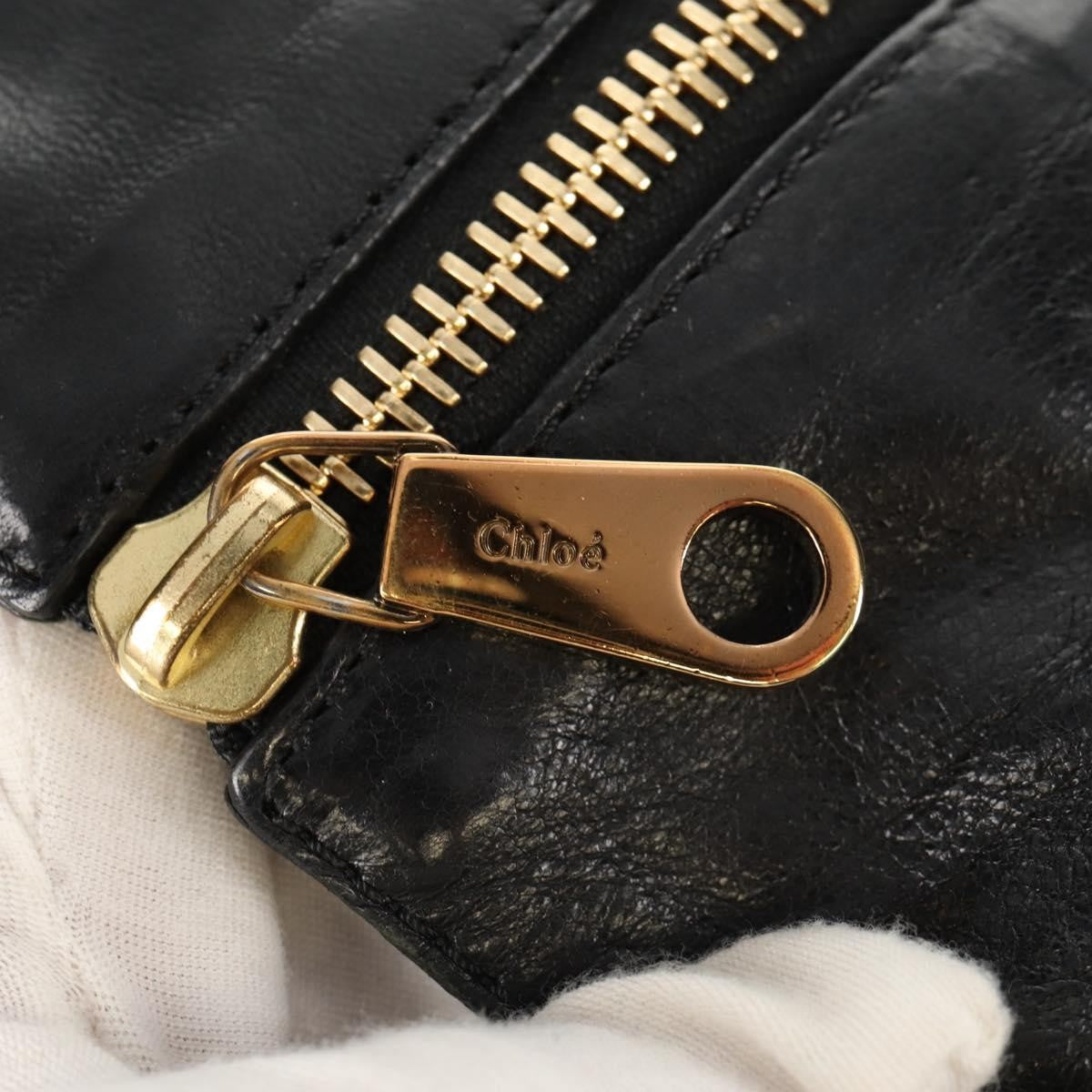 Chloe Ethel Handbag Leather, BLACK, LEATHER, Handbag