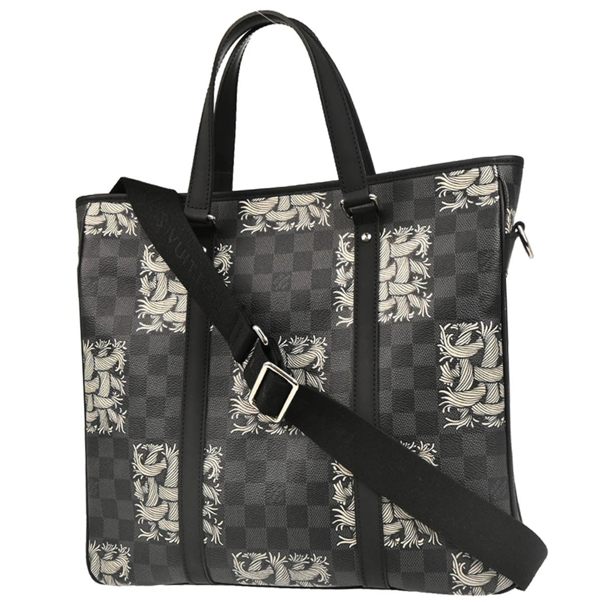 Louis Vuitton Tadao Handbag Limited Edition Nemeth Damier Graphite, GRAY, CANVAS, Tote bag