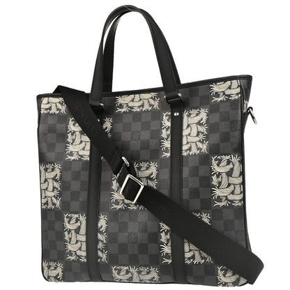 Louis Vuitton Tadao Handbag Limited Edition Nemeth Damier Graphite, GRAY, CANVAS, Tote bag