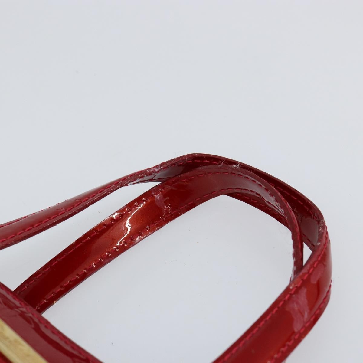 Louis Vuitton Wilshire Handbag Monogram Vernis, RED, PATENT_LEATHER, Handbag