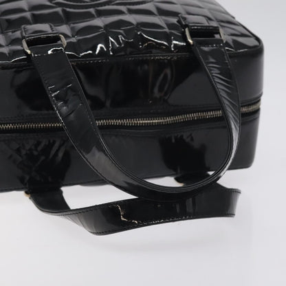 Chanel Chocolate Bar CC Bowler Bag Quilted Patent, BLACK, PATENT_LEATHER, Handbag