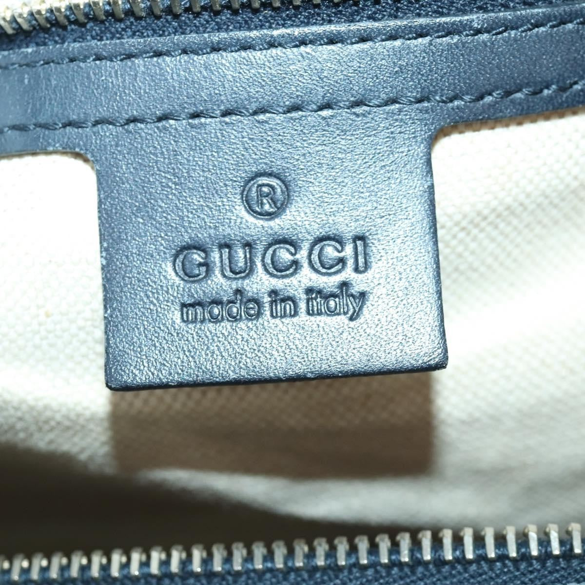 Gucci Vintage Web Boston Bag GG Canvas, NAVY, CANVAS, Handbag