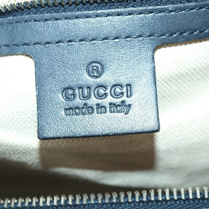 Gucci Vintage Web Boston Bag GG Canvas, NAVY, CANVAS, Handbag