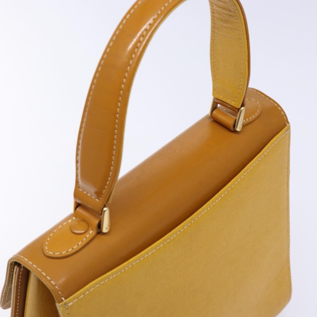 Burberry Vintage Handbag Leather, YELLOW, LEATHER, Handbag