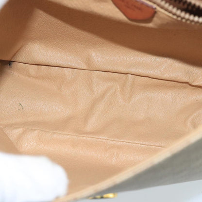 Celine Macadam Shoulder Bag Canvas, BEIGE, CANVAS, Shoulder bag