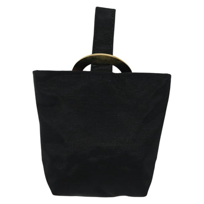 Celine Circle Logo Pouch Nylon, BLACK, NYLON, Clutche & pouche