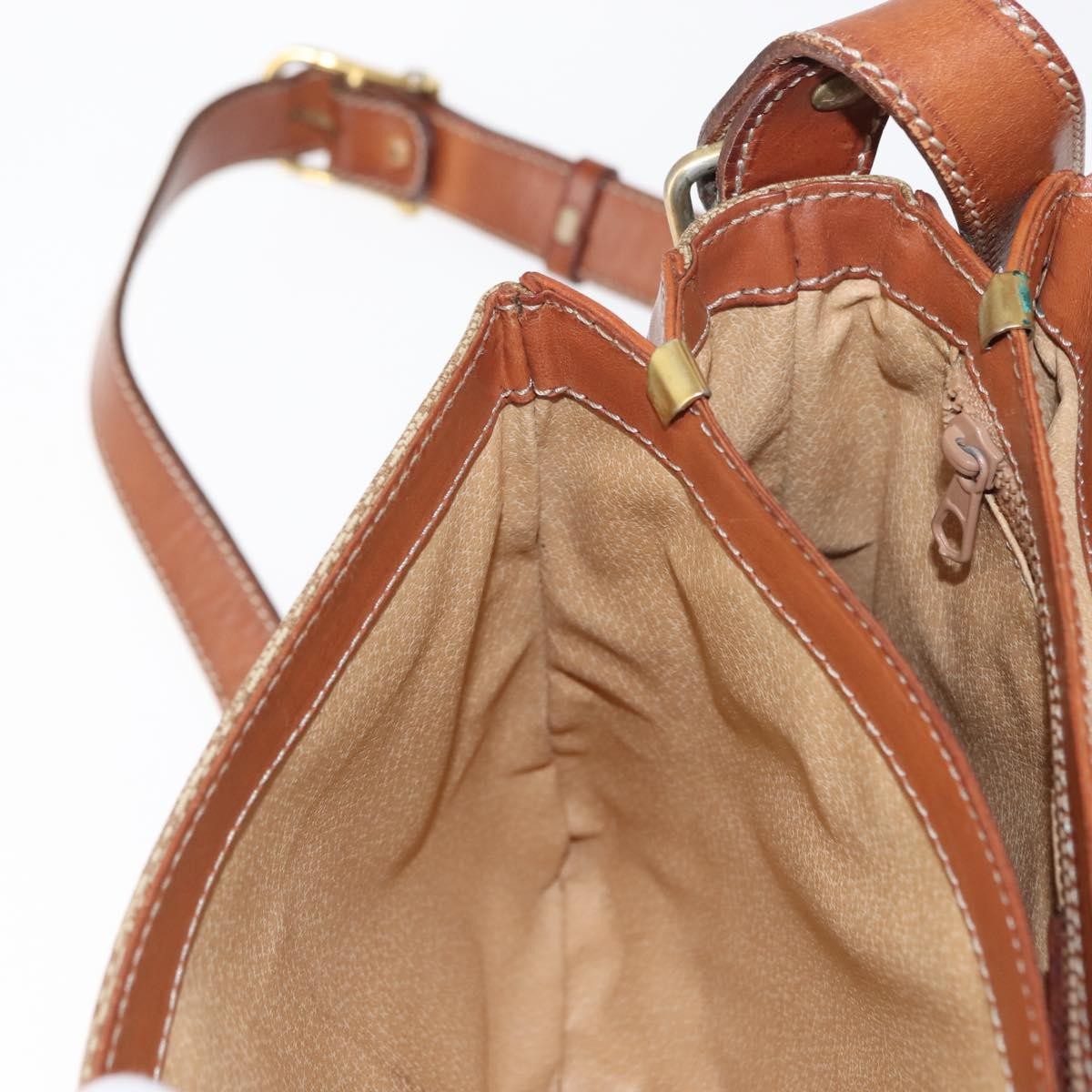 Celine Macadam Shoulder Bag PVC Leather, BEIGE, PVC, Shoulder bag